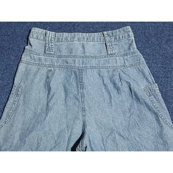 American Eagle Wide Leg  Blue Jeans Button fly  Size 00 - Picture 4 of 13